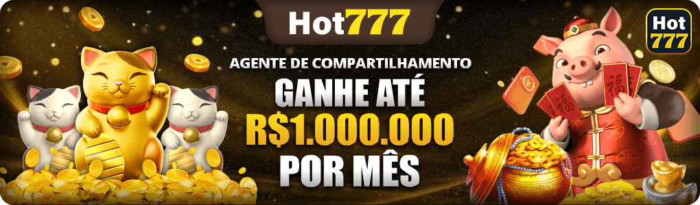 Imagem promocional da hot777.com mostrando a plataforma e suas vantagens